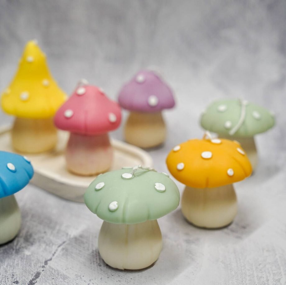 Decorative Mushroom Candles