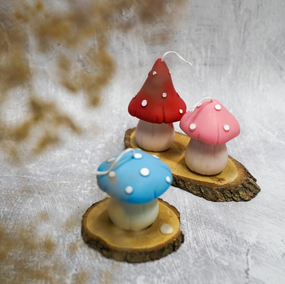 Decorative Mushroom Candles