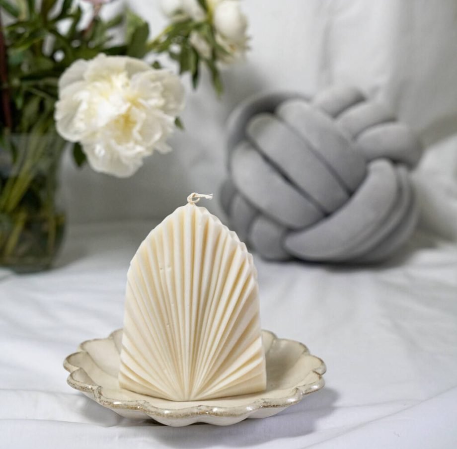 Giant Palm Big Leaf Shaped Soy Wax Candle