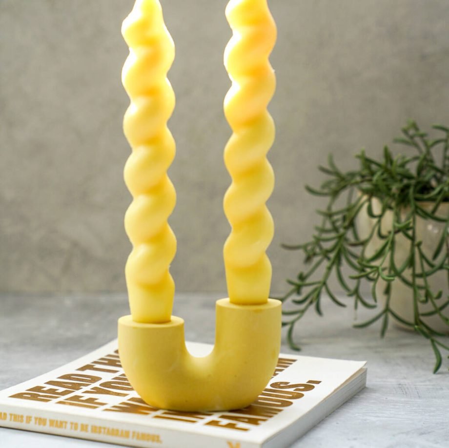 U Shape Candle Holder Double Candlestick Holder