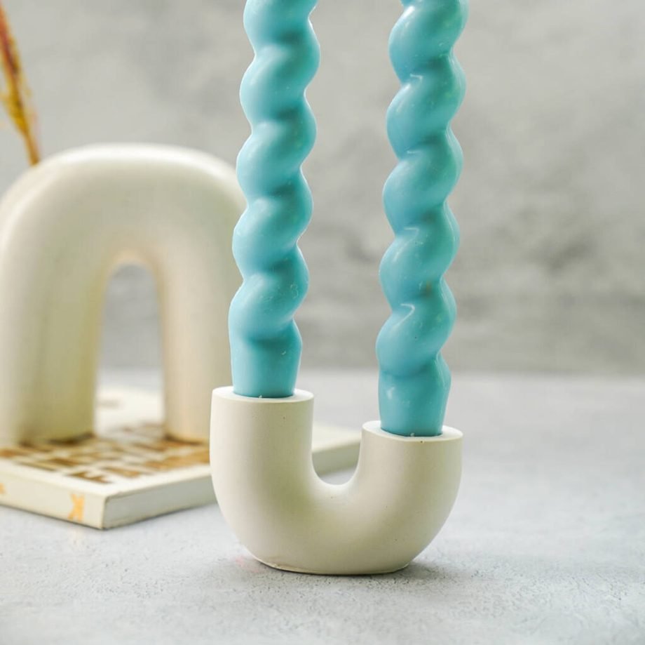 U Shape Candle Holder Double Candlestick Holder