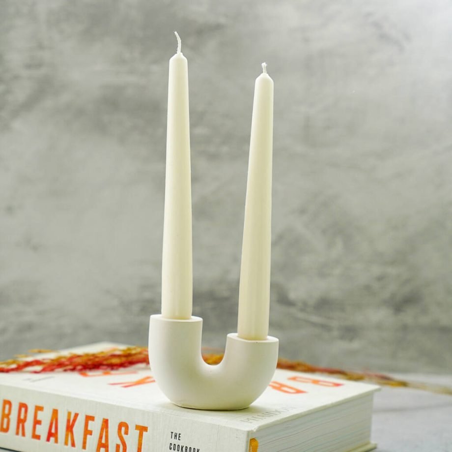 U Shape Candle Holder Double Candlestick Holder